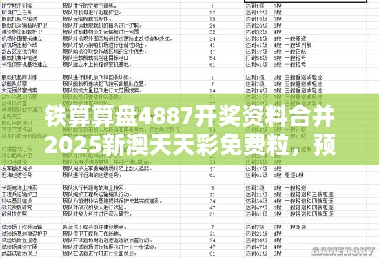 铁算算盘4887开奖资料合并2025新澳天天彩免费粒，预防剖析、专家解读解释与落实,警惕诱导性陷阱