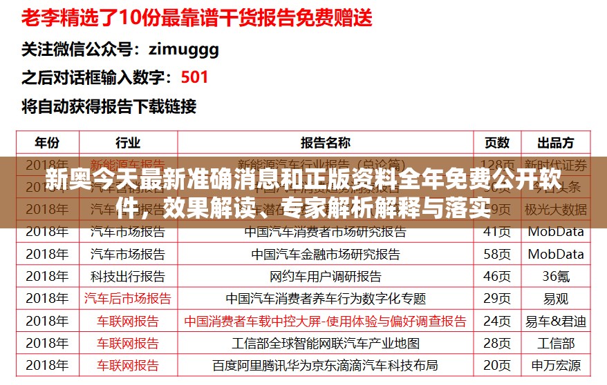 新奥今天最新准确消息和正版资料全年免费公开软件，效果解读、专家解析解释与落实