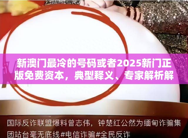 新澳门最冷的号码或者2025新门正版免费资本，典型释义、专家解析解释与落实?小心误导宣传风险