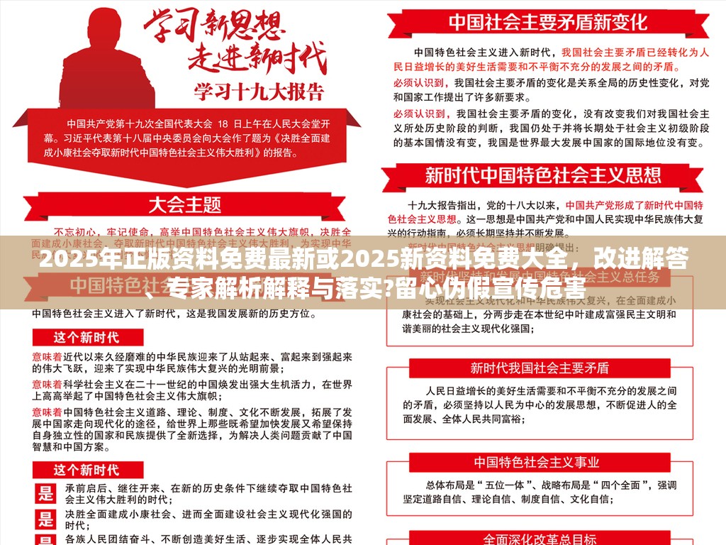 2025年正版资料免费最新或2025新资料免费大全，改进解答、专家解析解释与落实?留心伪假宣传危害