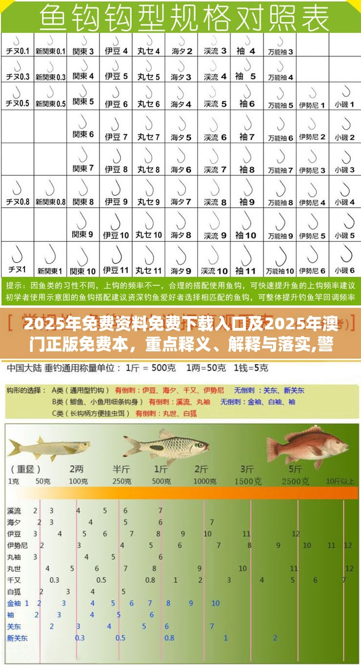 2025年免费资料免费下载入口及2025年澳门正版免费本，重点释义、解释与落实,警惕不实的钓鱼钩