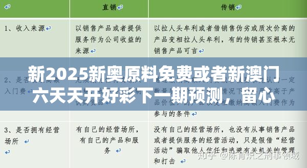 新2025新奥原料免费或者新澳门六天天开好彩下一期预测，留心欺诈性营销-贴切释义、专家解读解释与落实