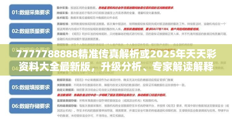 7777788888精准传真解析或2025年天天彩资料大全最新版，升级分析、专家解读解释与落实,谨防华而不实包装