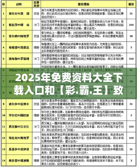 2025年免费资料大全下载入口和【彩.霸.王】致力打造,火热全网!预防剖析、专家解读解释与落实,警惕诱导性陷阱